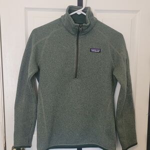 Patagonia Women's Better Sweater 1/4 Zip Fleece XS Green